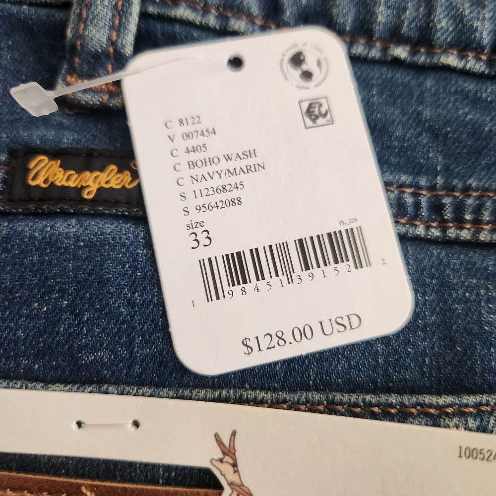 Free People Wrangler X Lainey‎ Wilson Wildflower Bell Bottom Jeans Women's